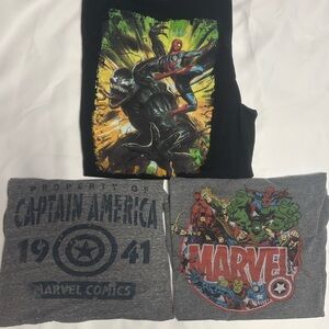 Marvel Superhero T-Shirt Collection - Black and Gray